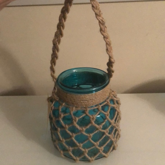 Two Turquoise Glass Beachy Jars! - Picture 3 of 3
